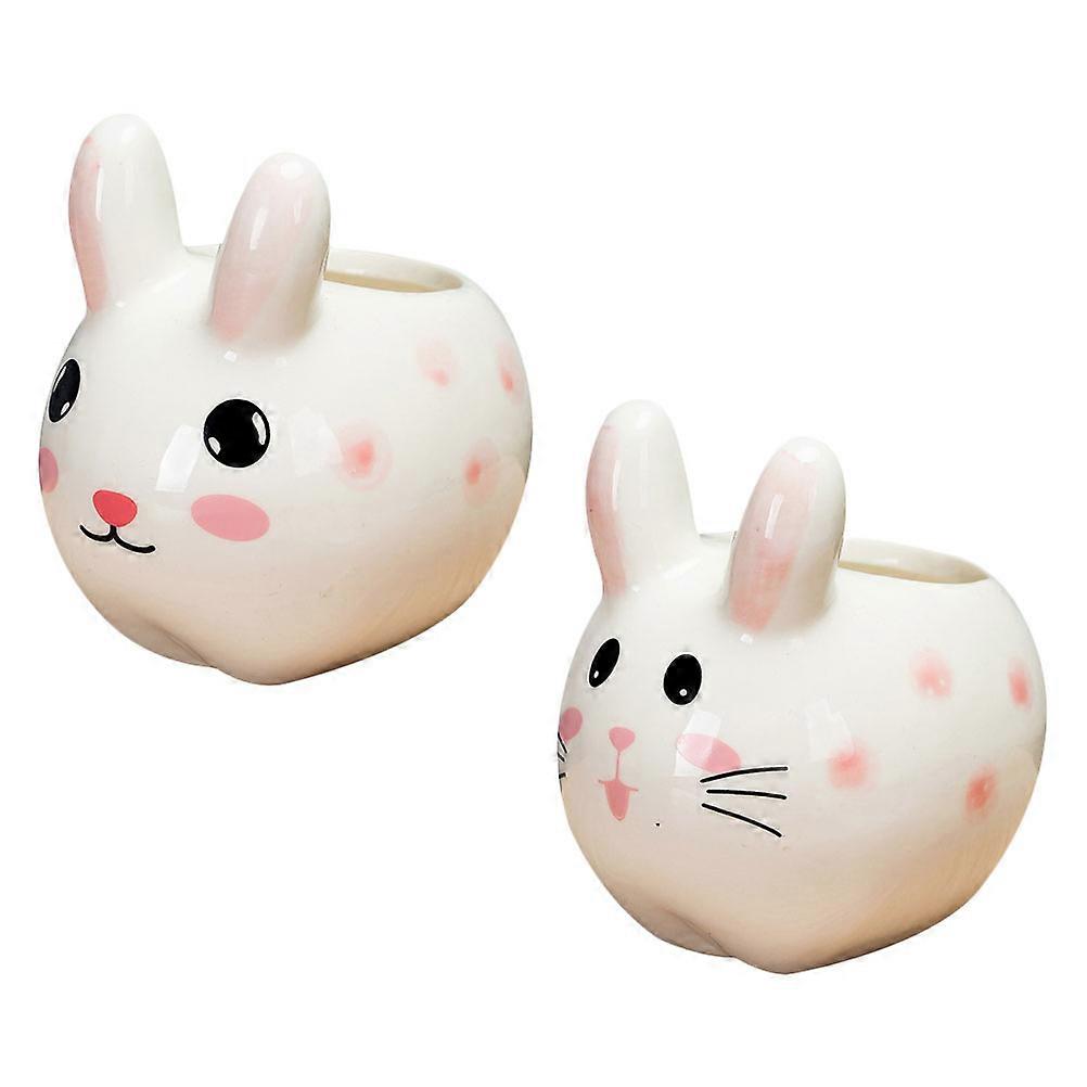 Household Bunny Planter for Decorative Succulent Pots 4Pcs Set