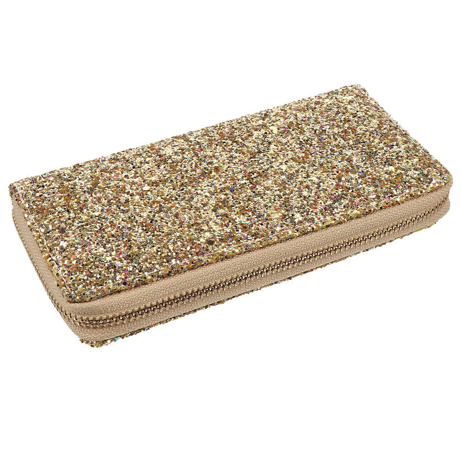 Card Wallet Women Rectangular Polyester Iron Material Small Item Storage 1Set