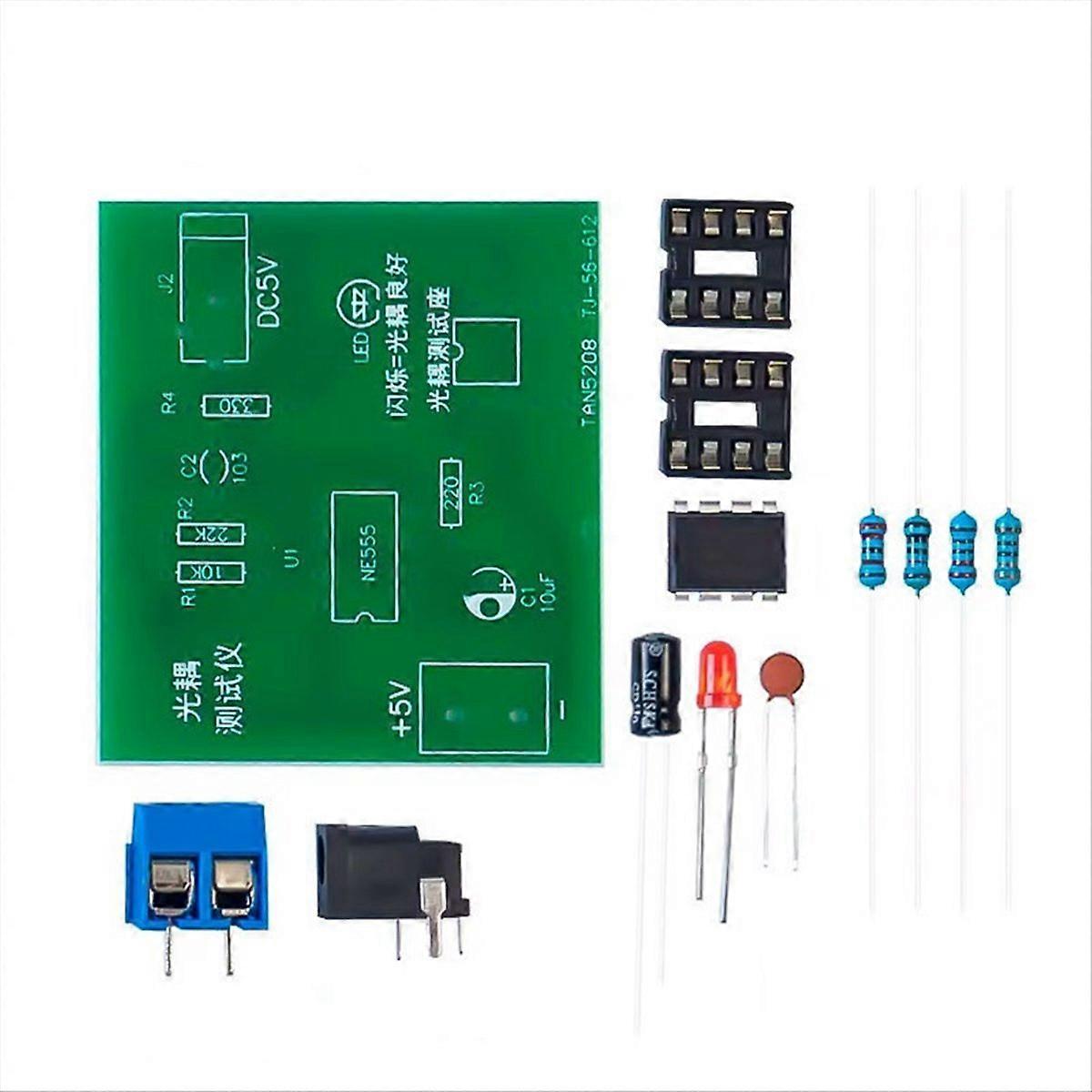 Optocoupler Tester Kit 555 Application Circuit Board Without DC Cable