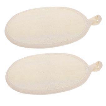 2 Pack Bath Loofah Exfoliating Body Scrubber Towels for Shower and Bath, Soft Reusable Fiber