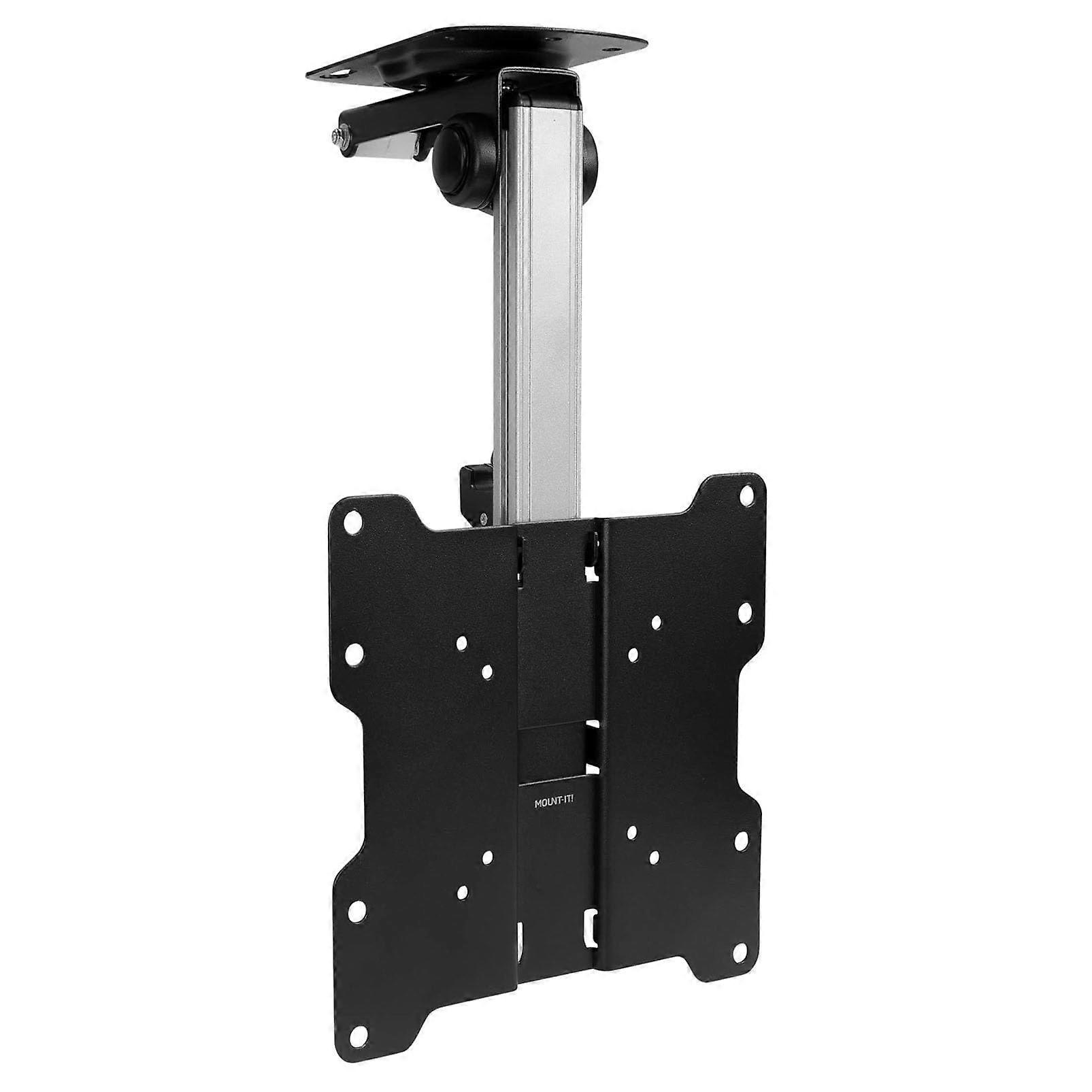 Adjustable Ceiling TV Mount Bracket with Foldable SpaceSaving Design, Tilt Swivel for 1737 Inch