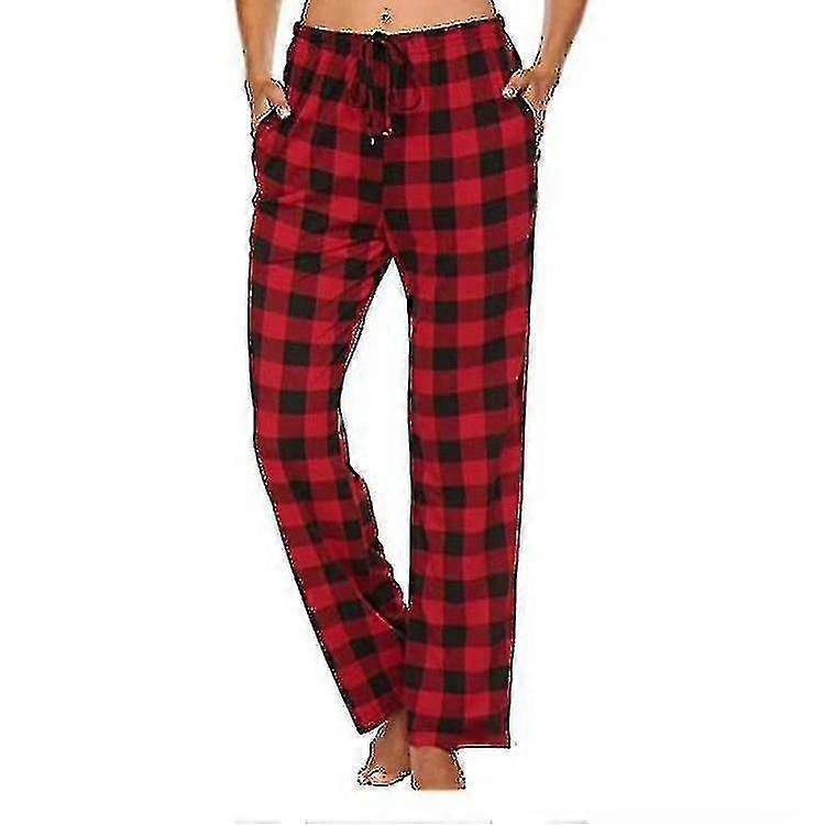 Men Soft Flannel Checked Pajama Pants