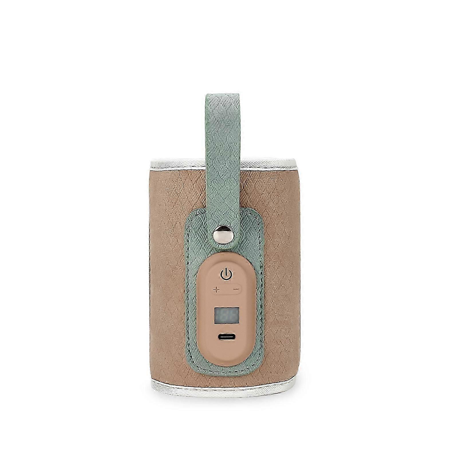 Matkavalmis USB pullonlämmitin - vaaleanpunainen