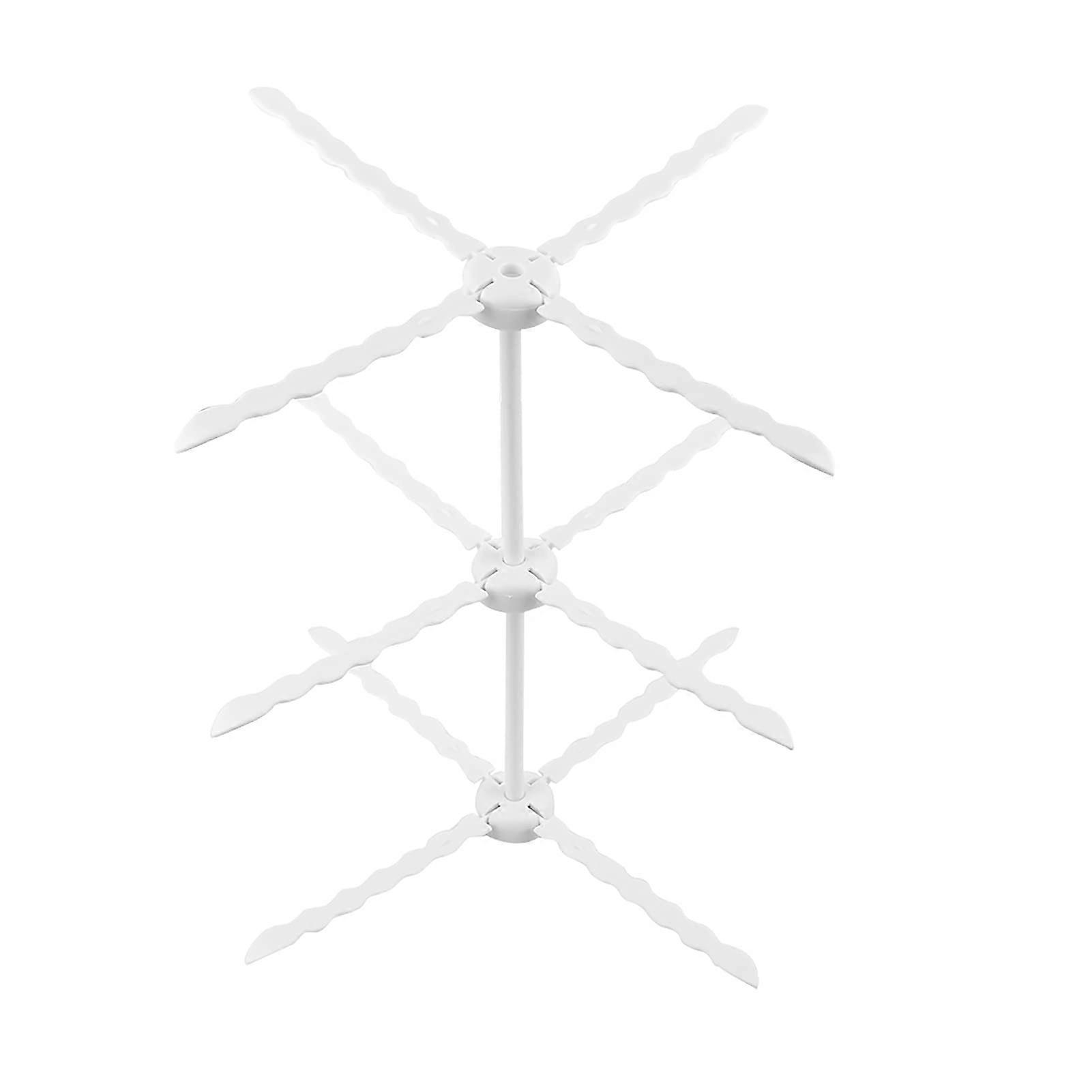 3 Layer Fondant Flower Drying Rack Foldable Gum Paste Holder for Baking Lovers