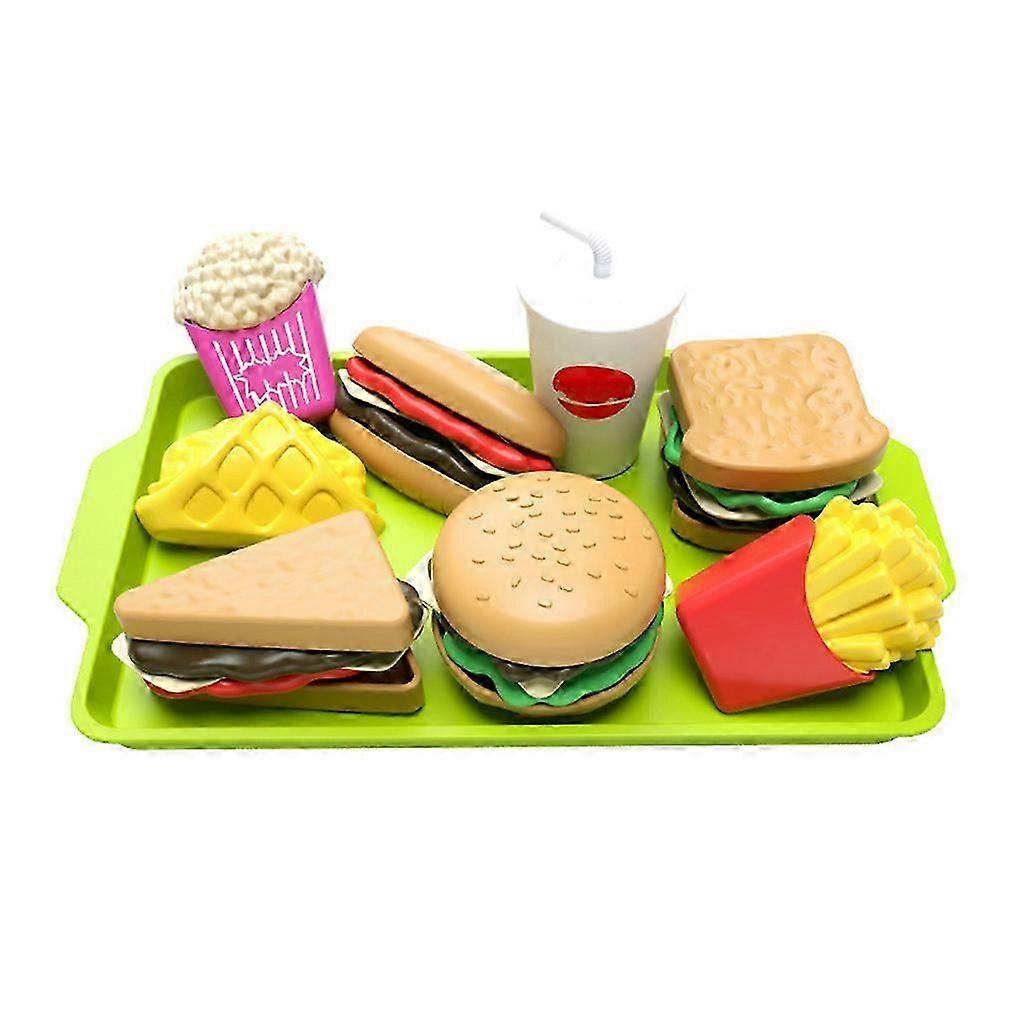 Lebensmittelspielzeug zum Spielen Lebensmittelset Kinderspielzeug Küchenzubehör vorgetäuschtes Essen für Kleinkinder