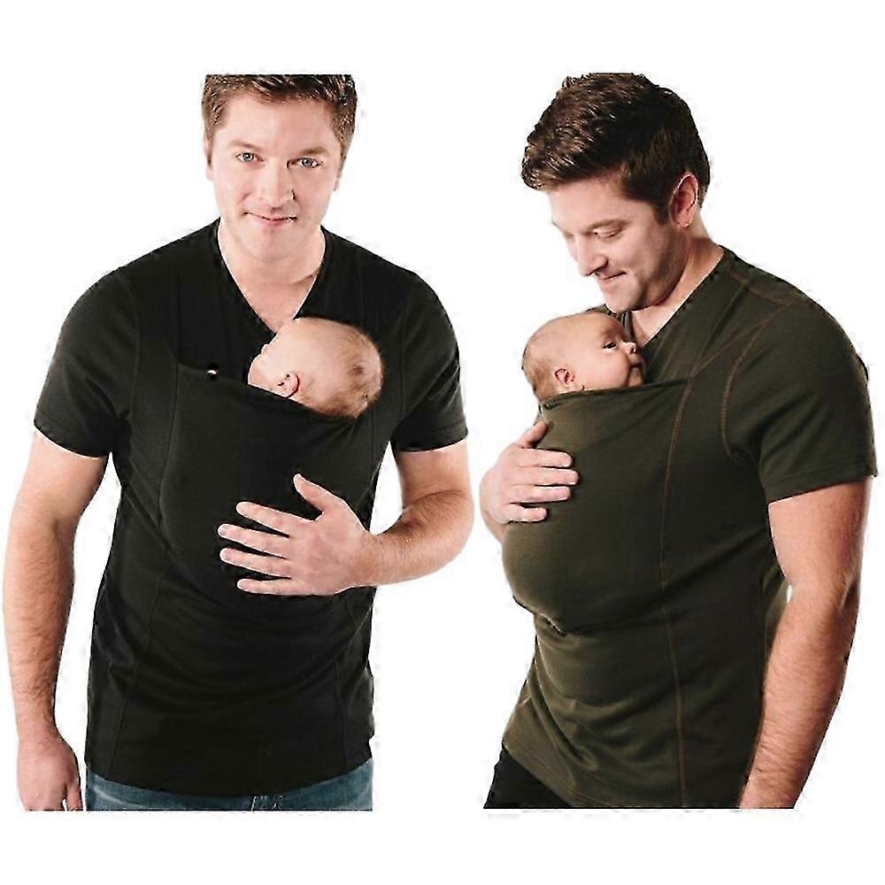 Men's V-Neck Kangaroo Pocket T-Shirt