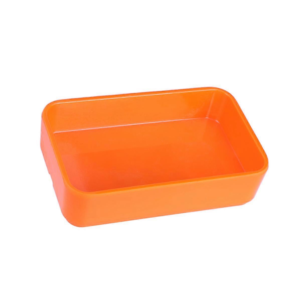 Rectangular Plate for Barbecue 1 Piece Orange