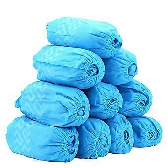 Blue Anti-Slip Shoes Cover for Shoes Protector with 100Pcs Pack