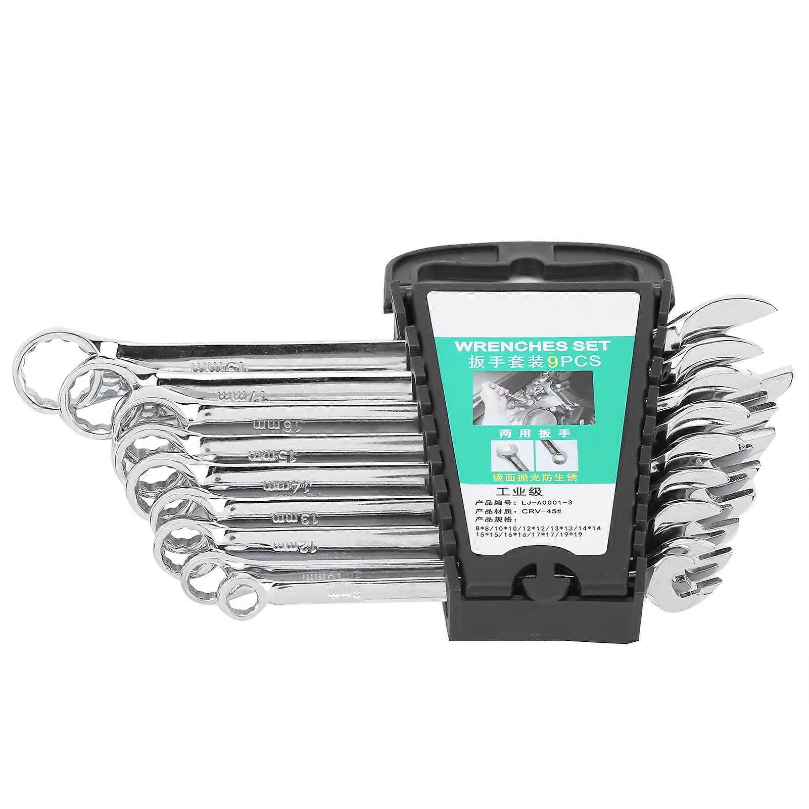 9Pcs Combination Spanner Set Pentalobe Strong Durable Wrenches Hand Reparing Tools