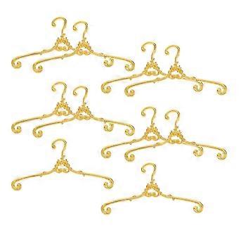 Antislip ijzeren hangers voor kleine kledingstukken in vintage stijl, voor het ophangen, organiseren en tentoonstellen (10 stuks)