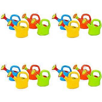 16PCS Plastic Watering Cans Chicken Watering Garden Play Watering Cans Kids Beach Bath Watering Cans Random Color