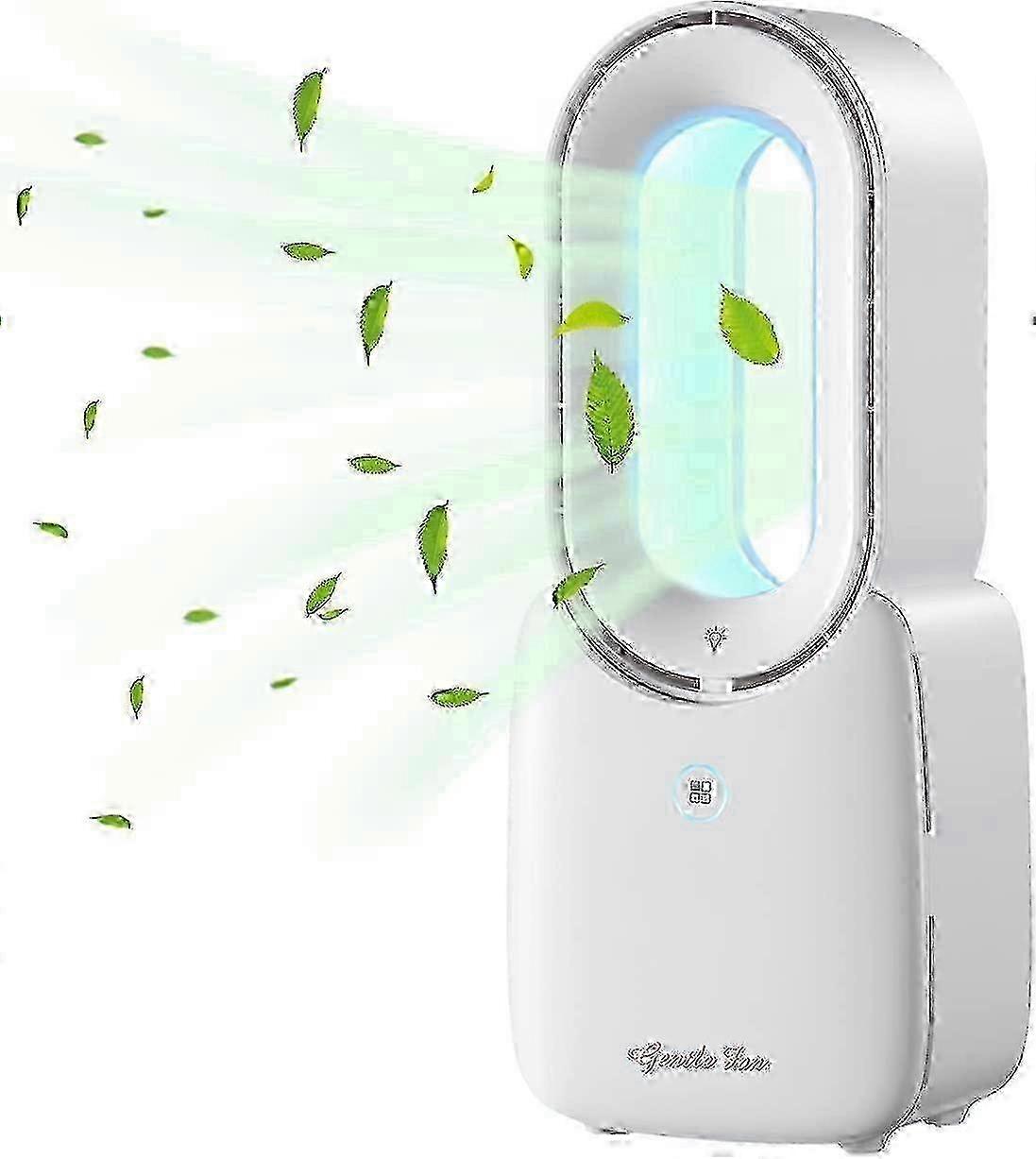 Ventilador de mesa, portátil, sem lâminas, de 11,8 polegadas_cdb4