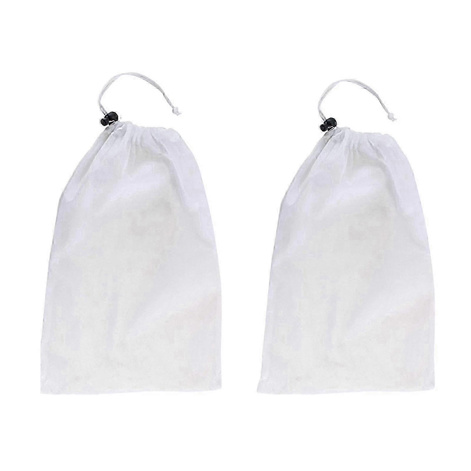 Durable Fine Mesh Replacement Filter Bag for Pool Leaf Vacuum - Universal Fit 2-Pack2Sets SZRH
