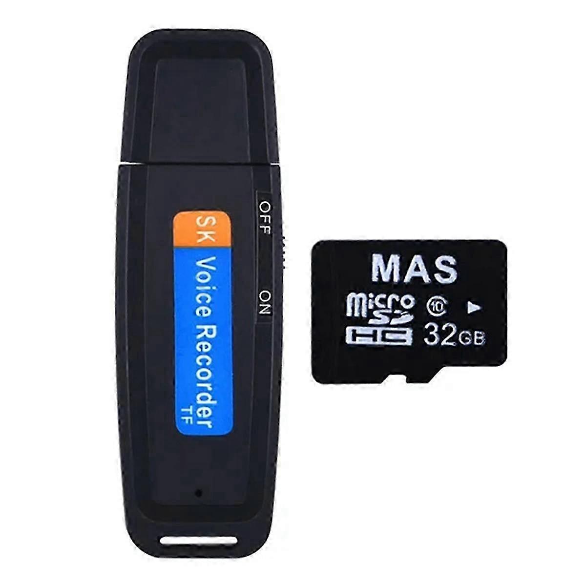 Lille USB-stemmeoptagelse Mini Digital Stemmeoptager-God