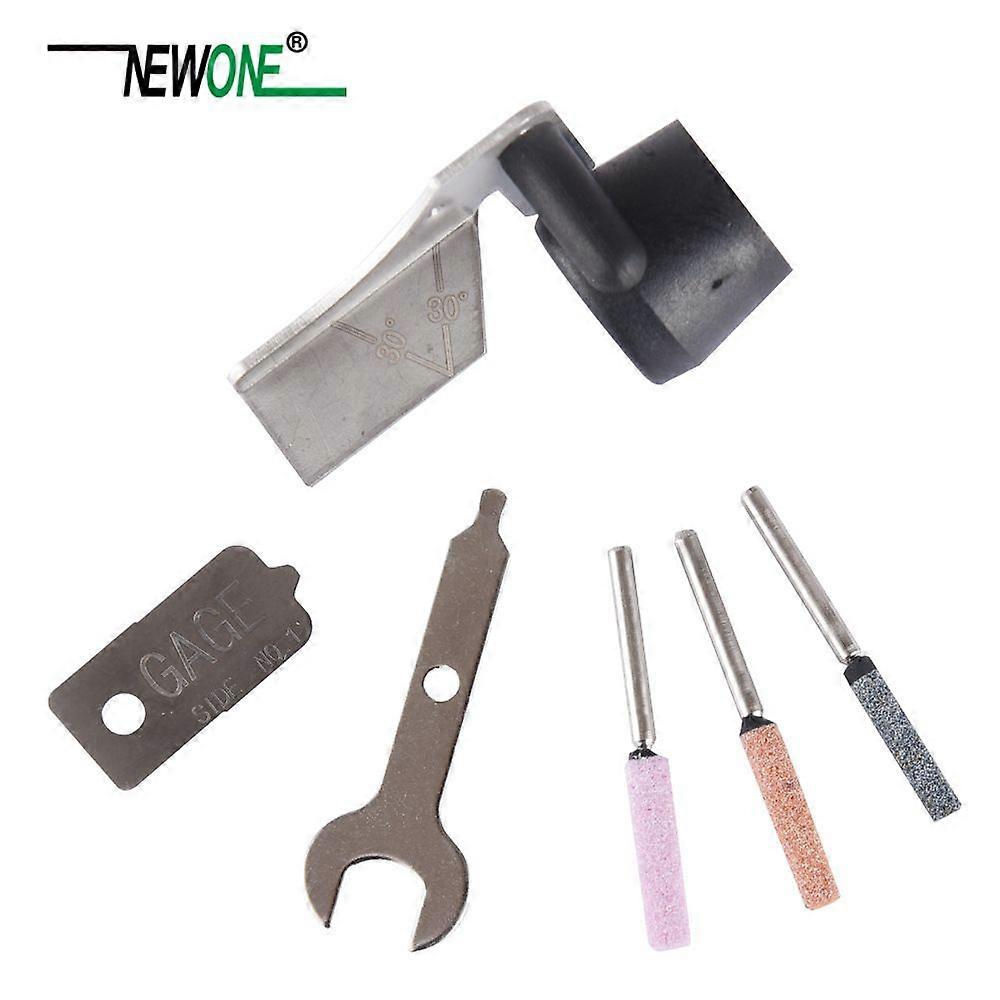 Chainsaw Sharpening Kit, Rotary Tool Accessory Set with Sharpening Angle Guide and Whetstones