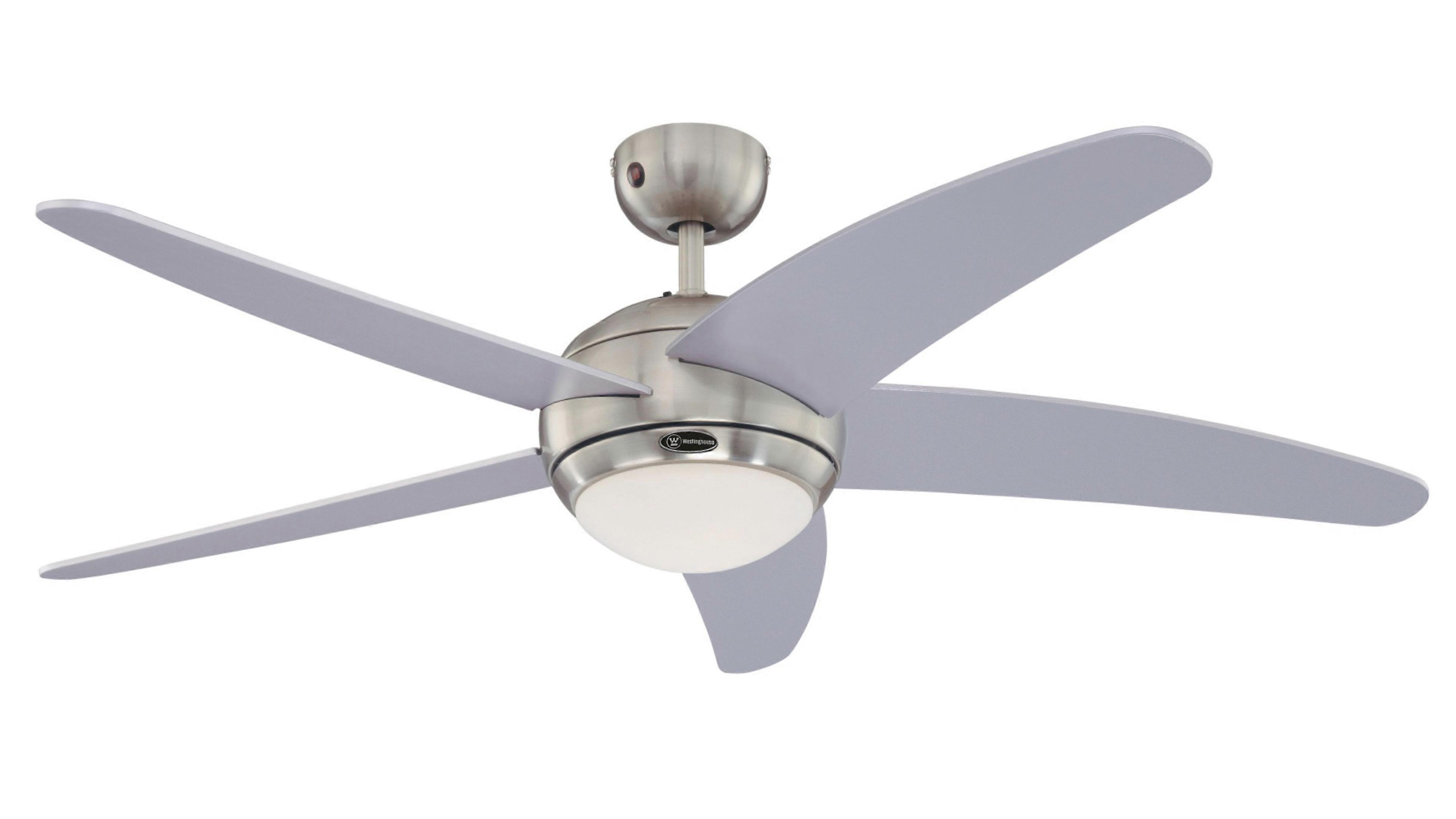 Ceiling Fan Bendan Silver with Light and Remote