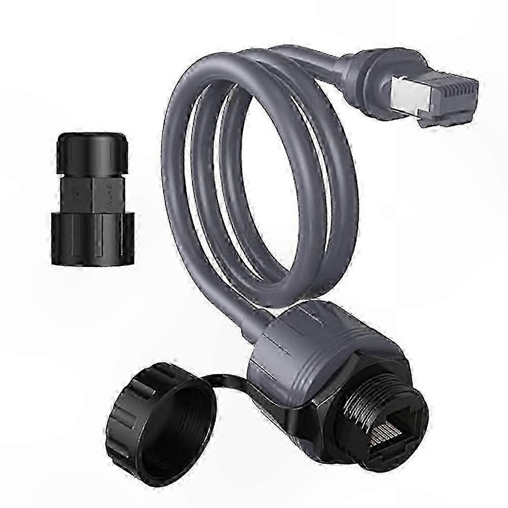 Ethernet Adapter Mini Cable Extender to RJ45 Coupler, Waterproof compatible with Dish Network Devices