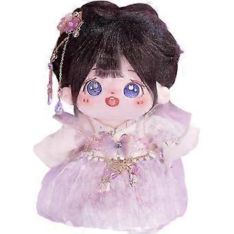 20cm Plush Doll Girl Naked Humanoid Stuffed Body no Attribute 8" Normal Body Wearable Clothing Dress Up Gifts (a-22-with Skeleton)