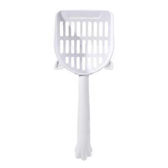 Cat Litter Scoop with Nonslip Handle and Back Hook for Easy Hanging Efficient Waste Sifting in Litter Boxes Durable Plastic Kitten Pooper Lifter