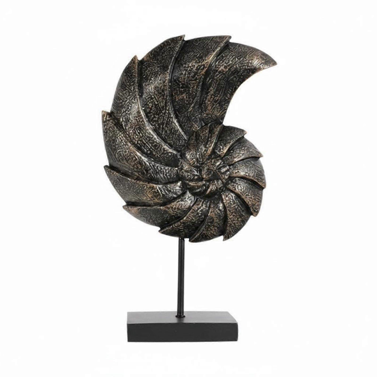 Nautilus Shell Statue Modern Design Table Ornament Polished Surface for Entryway