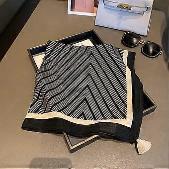 Women Retro Simple Versatile Square Neck Scarf Fashion Daily Outfit Accessory