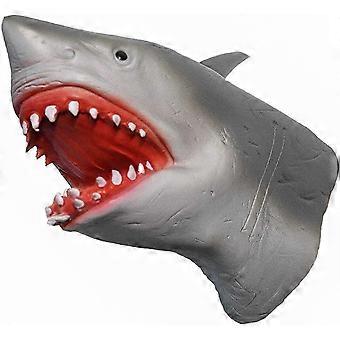 Shark Hand Puppet Flexible Realistic Soft Natural Latex Durable Toy for Kids
