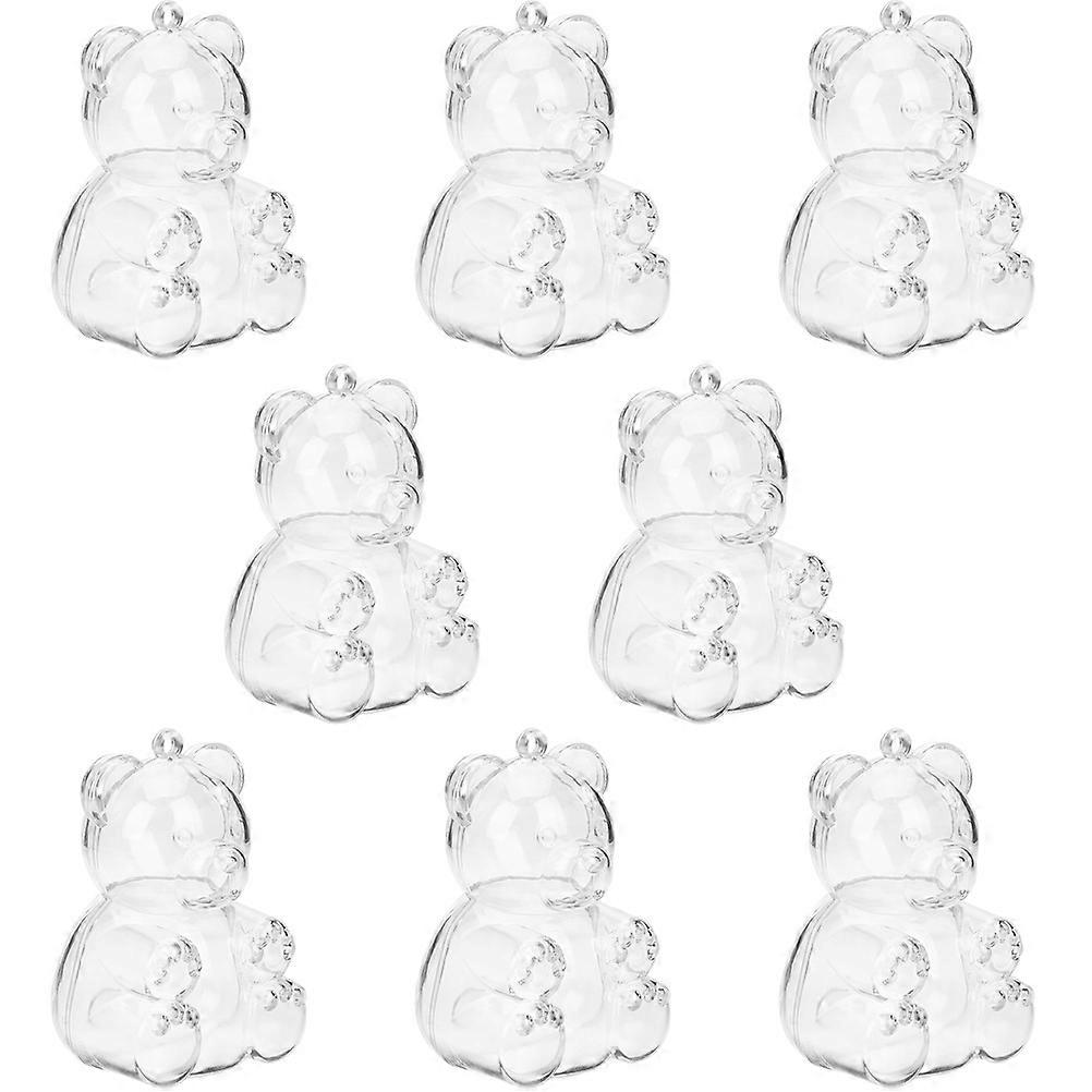 Wedding Candy Box Bear Shaped for Storage 32Pcs Clear Candy Packaging Boxes