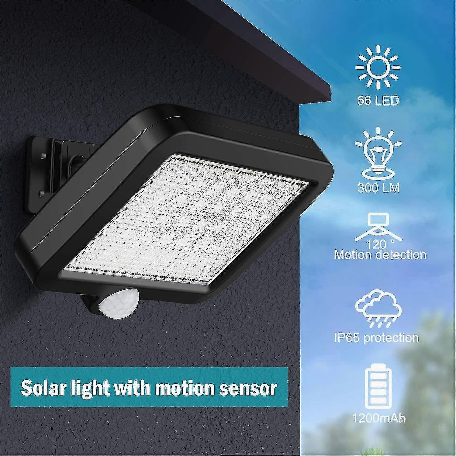 Outdoor Solar Lights, With Motion Detector