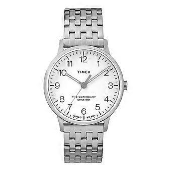 Relógio Timex Waterbury Classic feminino, 36 mm, em aço inoxidável, modelo TW2R72600