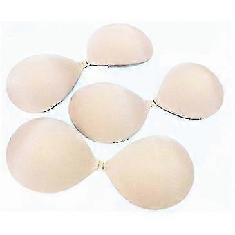 Selbstklebende Push-up-BHs, trägerlos, unsichtbar, beige, mit Schnallenverschluss, 2 Paar, nur Handwäsche