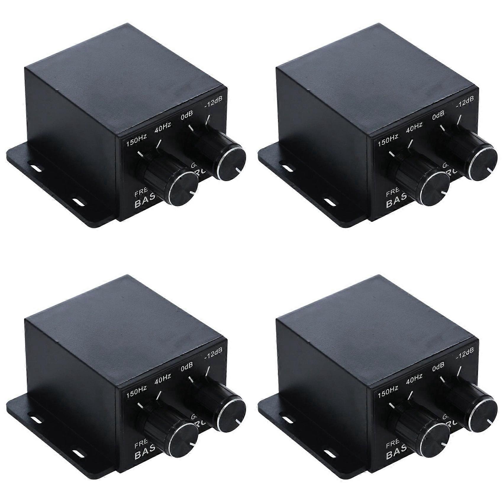 4X Car Audio Regulator Amplifiers Bass Subwoofer Stereo Equalizer Controller 4 RCA