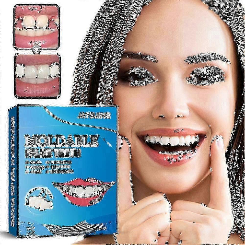 Moldable Tooth Filling Kit for Temporary False Teeth Repair with Solid Glue
