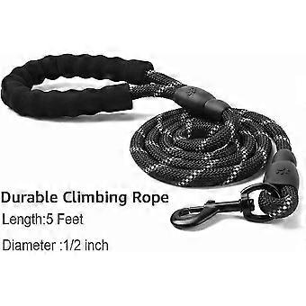 Durable 5FT Dog Leash with Soft Grip and Reflective ing