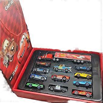 12 pcs Disney Pixar Cars gift box metal diecast lightning McQueen car model toy Jackson farbro