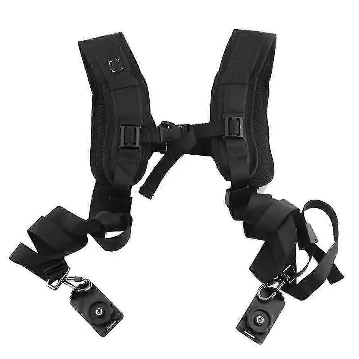 Quick Release Double Shoulder Camera Harness, Soft Padded Decompression Strap for , , DSLR Cameras-SHZNV