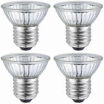 Lâmpada de aquecimento UVA/UVB Essential 25W para répteis - Pacote com 4 unidades para tartarugas, dragões-barbudos, lagartos e rãs, substituição para anfíbios/répteis