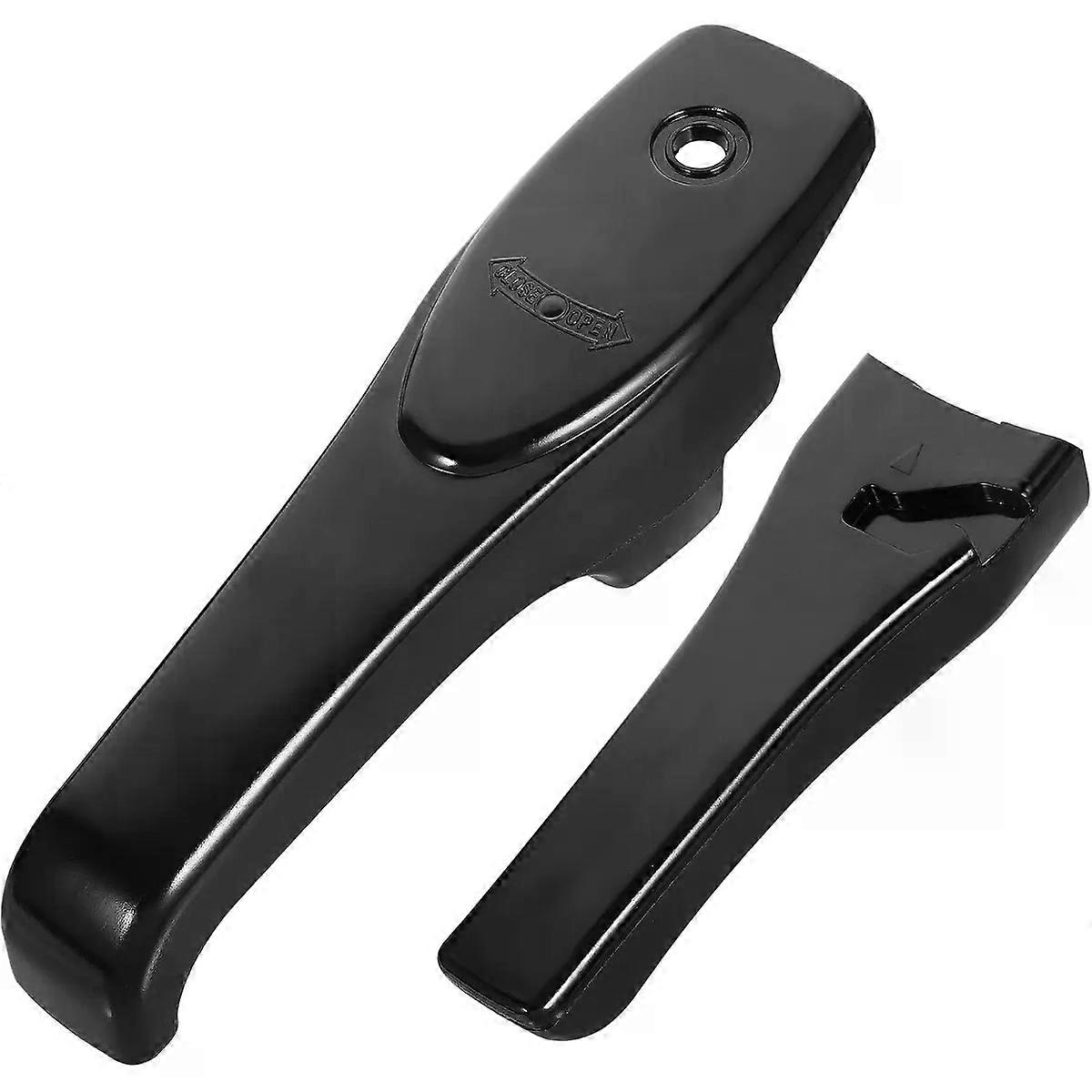Cooker Handle 1 Pair Plastic Black Replacement Accessory