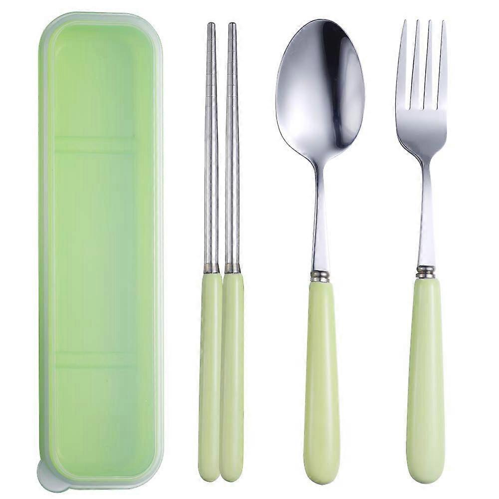 Ceramic-Handled Elegant On-The-Go Utensils