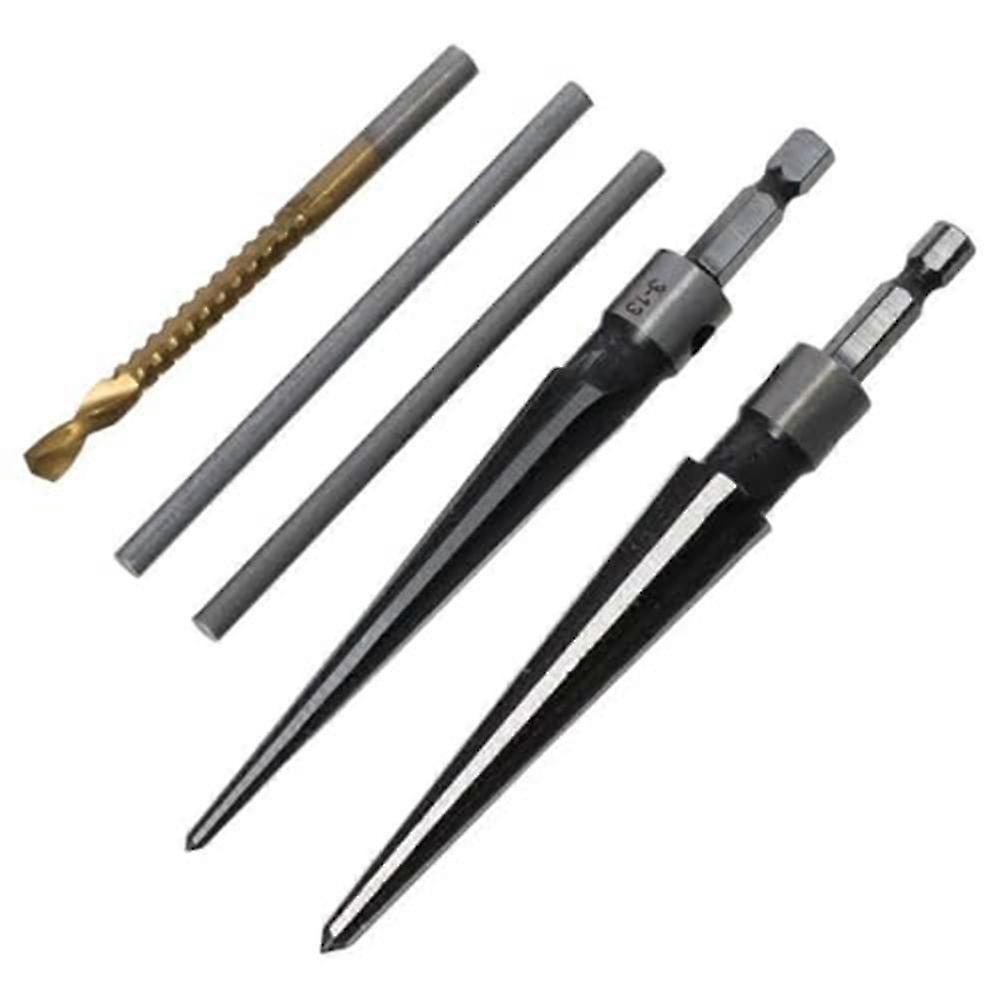 1Set DurableConvenient silver Drill 5-16mm Hand Reamer Tool