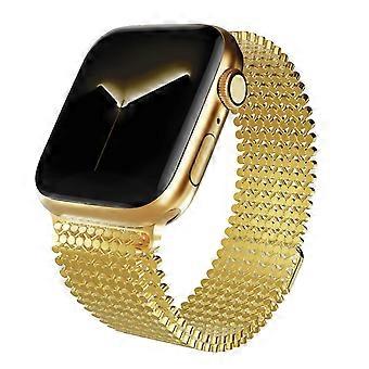 Stainless Steel Magnetic Mesh Band for Apple Watch 38/40/41mm, Adjustable Breathable Metal Strap with Magnetic Lock for iWatch Series 9 8 7 SE