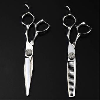 6 Inch Professional Barber Hair Cutting Scissors Set, Precision Sharp Blades, Ergonomic Handle for Salon and Home Use
