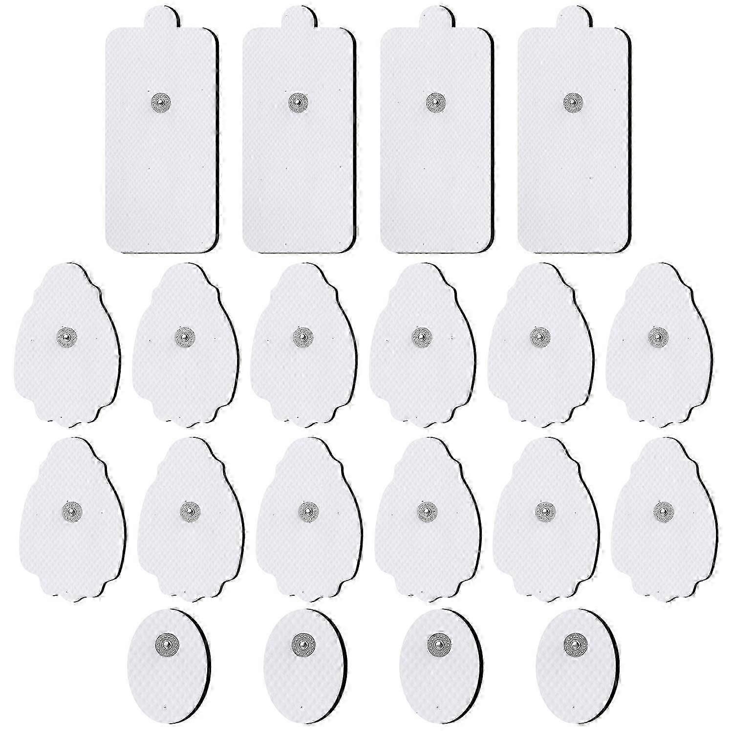 Reusable TENS Pads 20 Pack Flexible Soft Electrodes