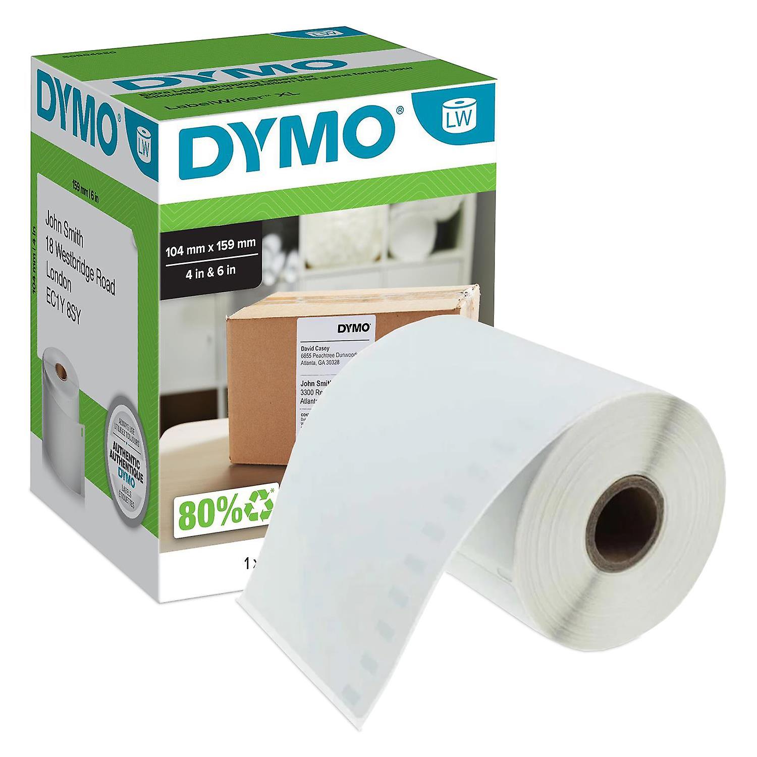 DYMO Authentic Self Adhesive LW Lever Arch File 220 EasyPeel Labels, 104mmx159mm