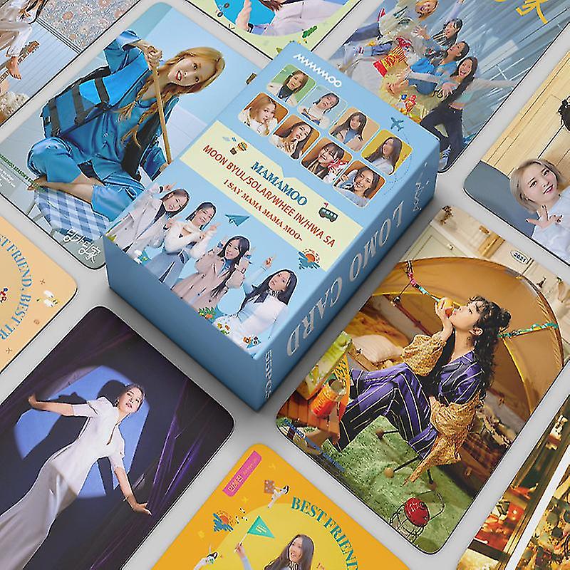 55pcs /ママムー写真ファンロモカードは言う:ママムーベスト華城ルウェンXinghuiの人々フォトアルバムギフトアイドルカードポスト