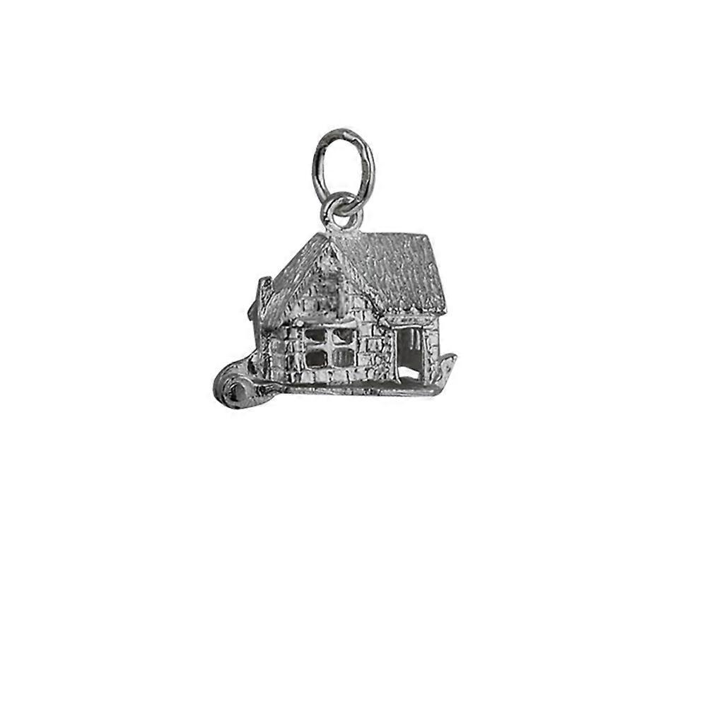 Silver 10x13mm moveable Pub Pendant