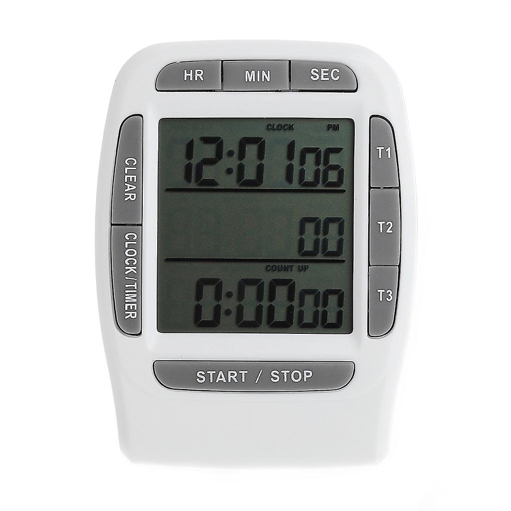 Digital LCD Multi-Channel Timer CountDown Laboratory 3 Channel Timers 99 Hours