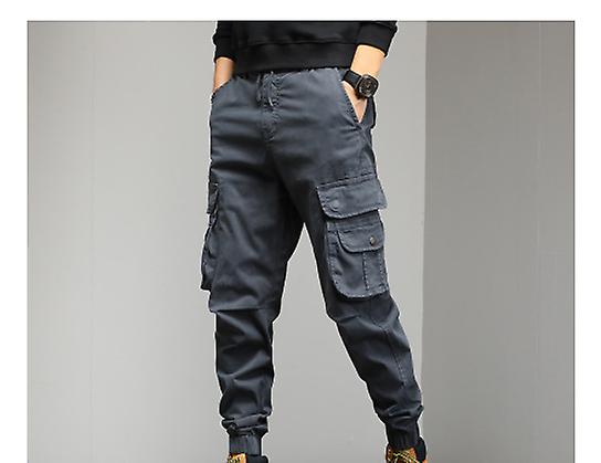 الرجال تصميم جديد البضائع السراويل فضفاضة عارضة السراويل مع جيوب الشباب الركض السراويل الرياضية سقوط السراويل المشي لمسافات طويلة السراويل الرياضية السراويل