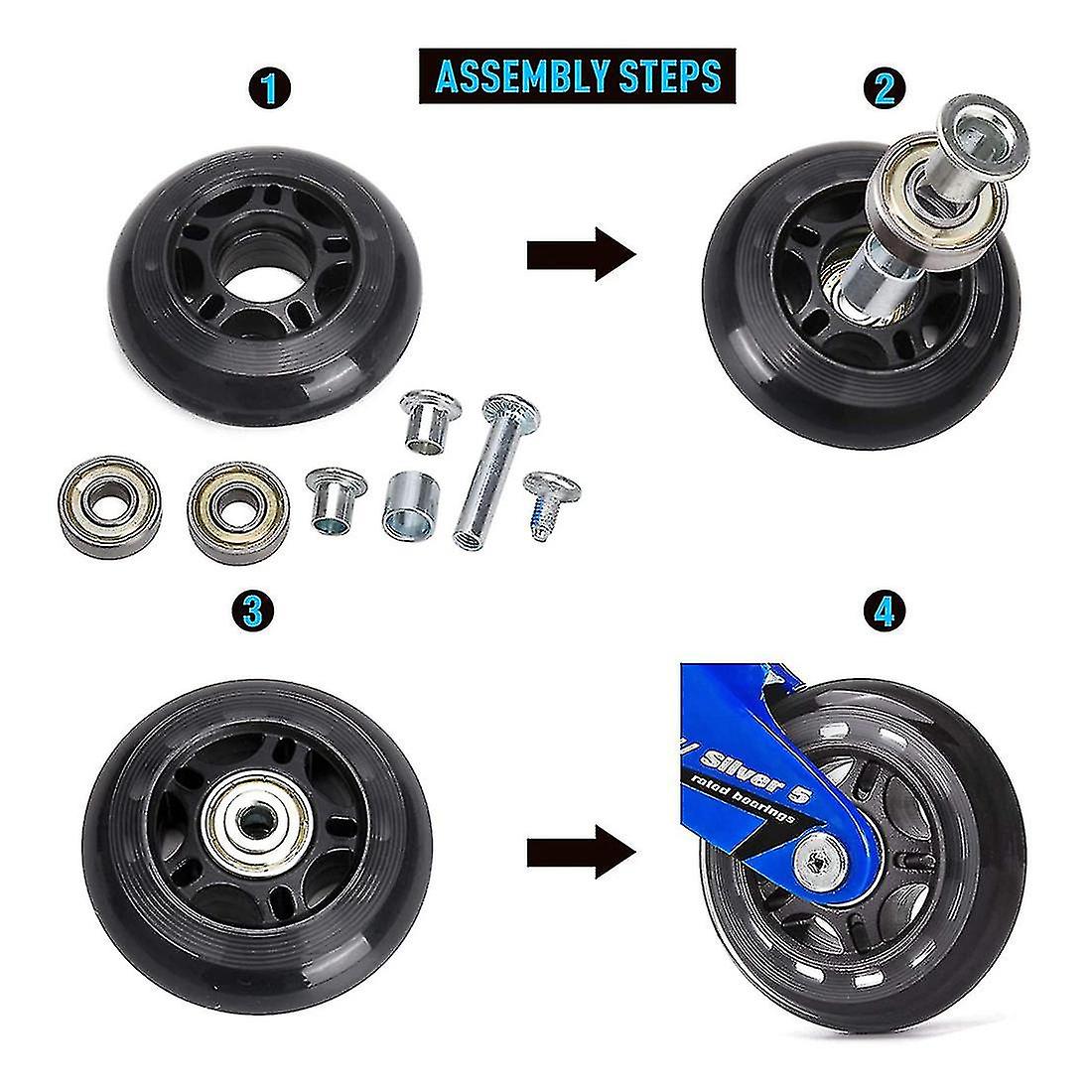 Inline Skate Axle Spacer Screw,skate Wheel Bearing Spacer,roller Skate