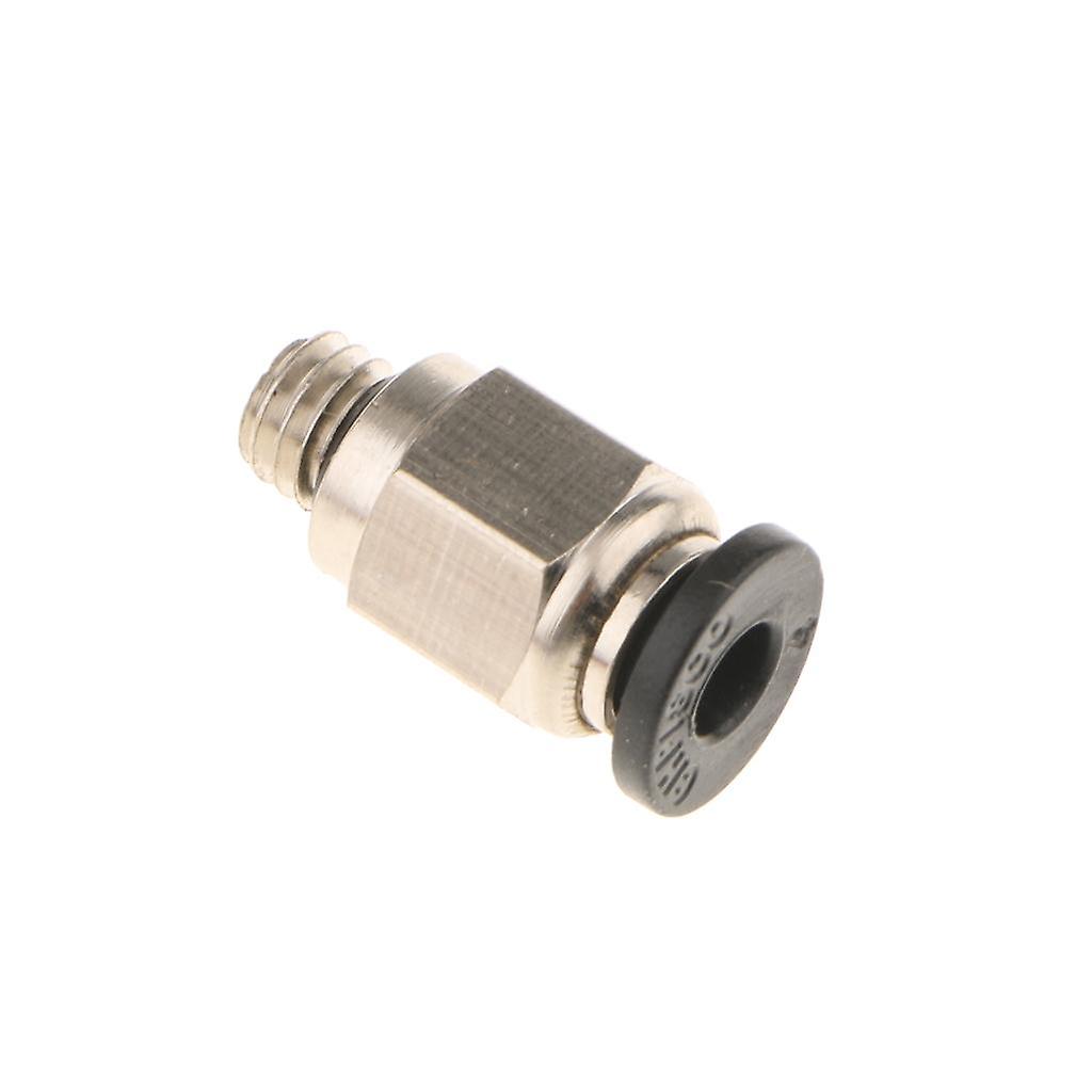 PC4-M6 Pneumatic Straight Fitting 4mm Thread M6 Connector for 3D Printer