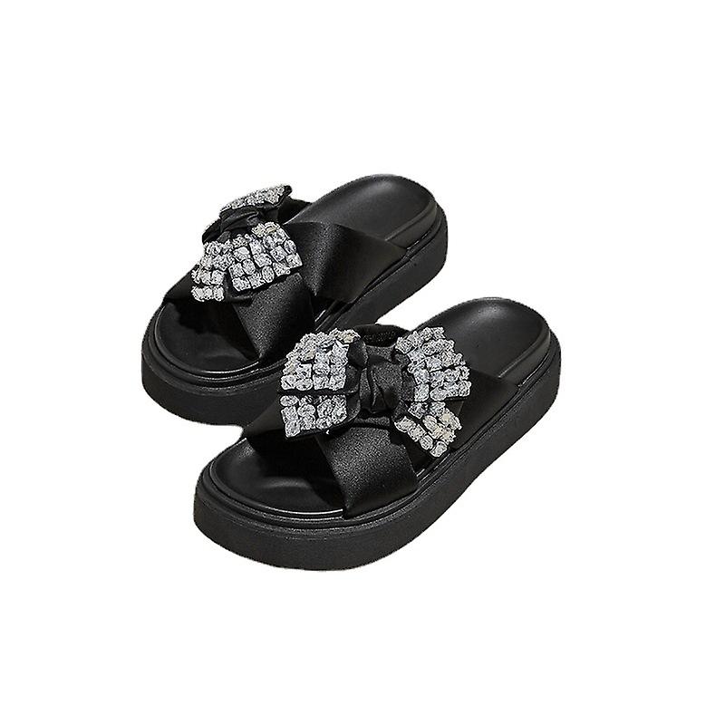 Bow Platform Slippers